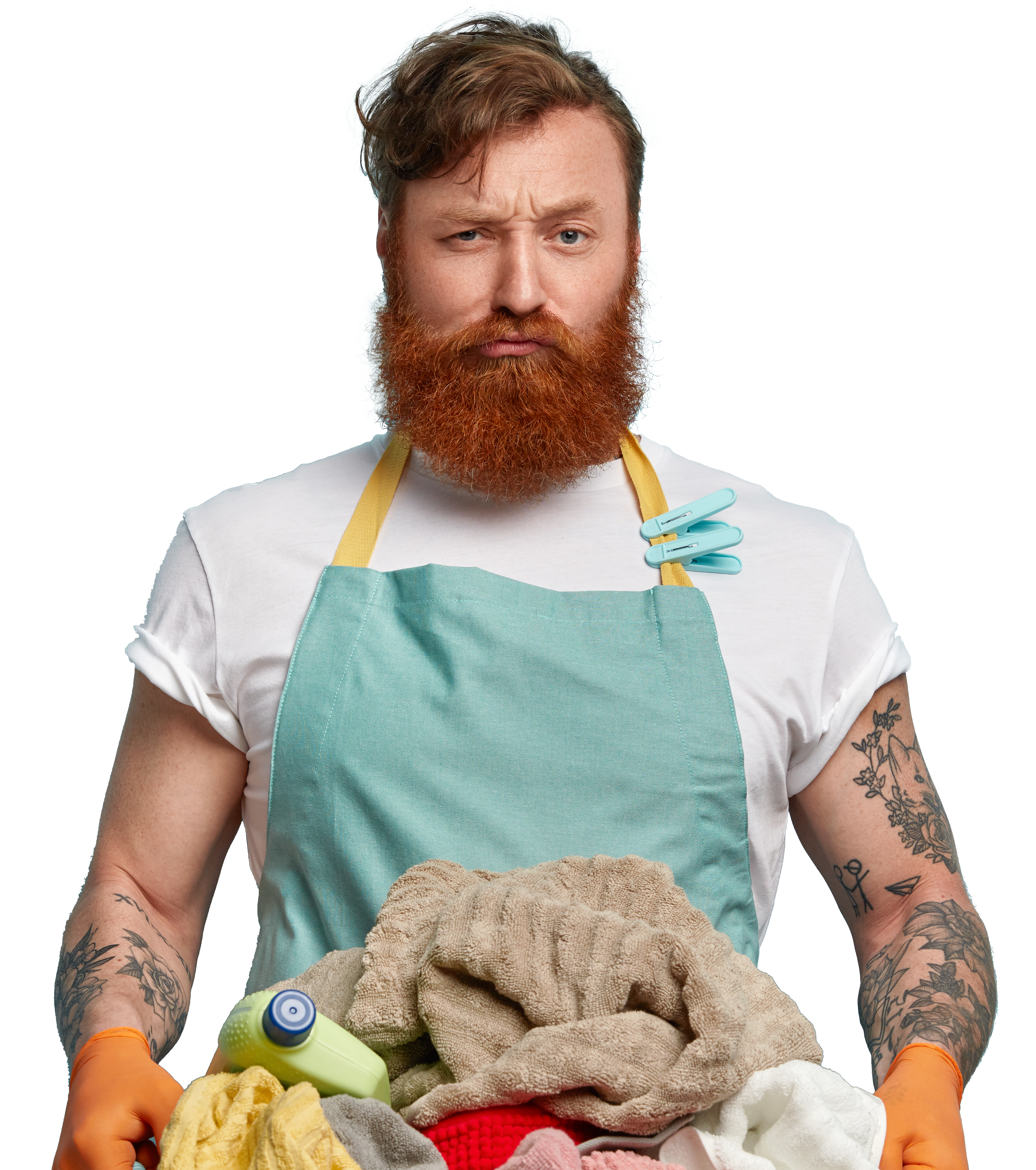 Compare your Super - Red Hair Laundry Man